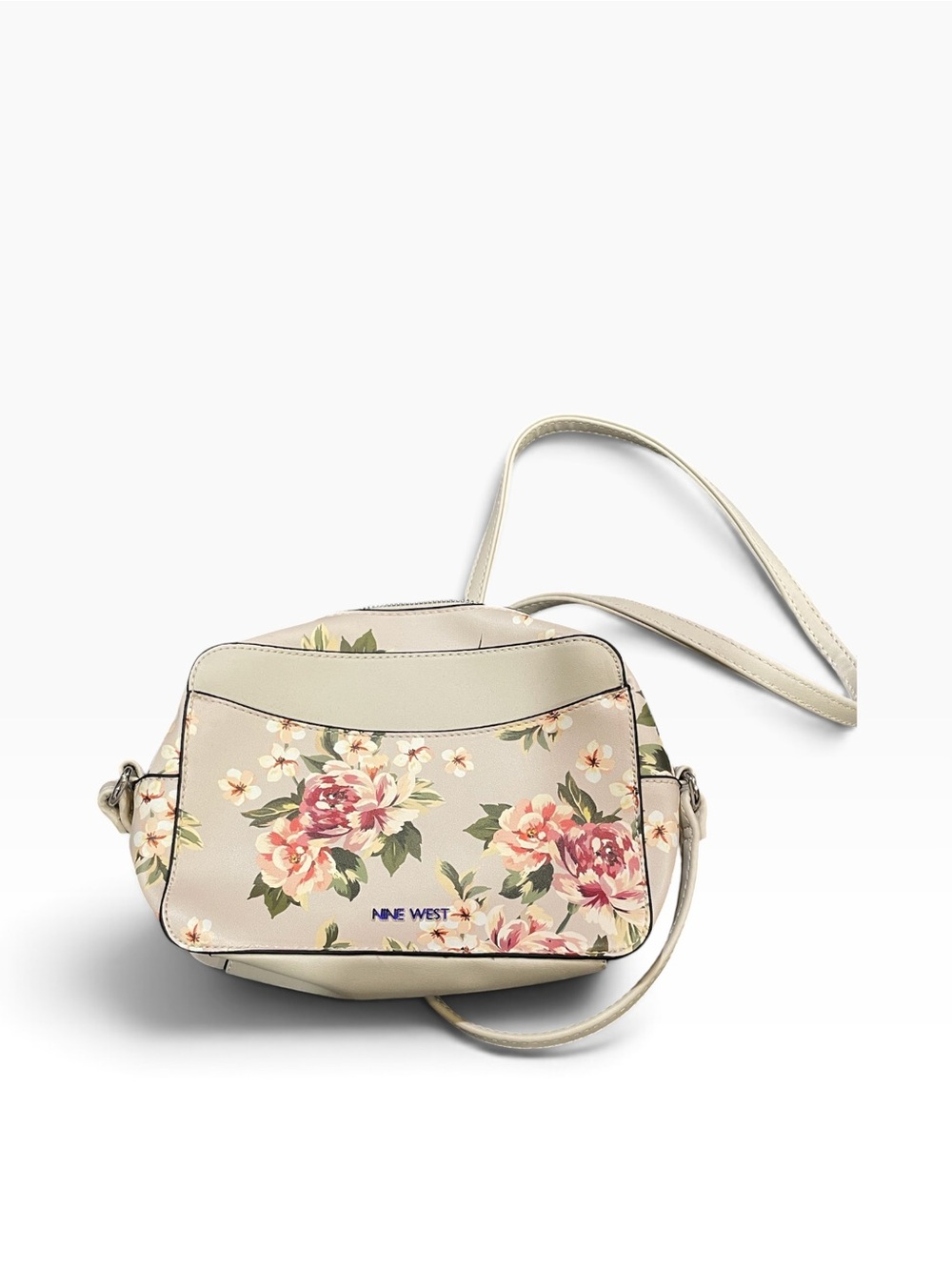 Nine West Cream Floral Crossbody Bag NWOT